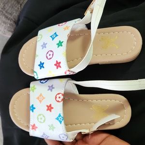 Beautiful white kids sandals